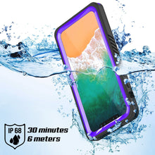 Charger l&#39;image dans la galerie, iPhone XS Max Waterproof Case, Punkcase [Extreme Series] Armor Cover W/ Built In Screen Protector [Purple] (Color in image: White)
