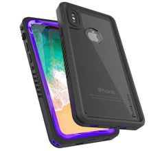 Charger l&#39;image dans la galerie, iPhone XS Max Waterproof Case, Punkcase [Extreme Series] Armor Cover W/ Built In Screen Protector [Purple] (Color in image: Teal)

