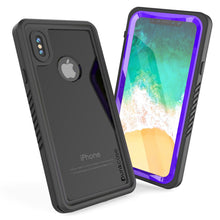 Load image into Gallery viewer, iPhone X Case, Punkcase [Extreme Series] [Slim Fit] [IP68 Certified] [Shockproof] [Snowproof] [Dirproof] Armor Cover W/ Built In Screen Protector for Apple iPhone 10 [PURPLE] (Color in image: Red)
