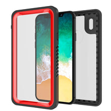 Charger l&#39;image dans la galerie, iPhone XS Max Waterproof Case, Punkcase [Extreme Series] Armor Cover W/ Built In Screen Protector [Red] (Color in image: Pink)
