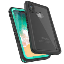 Charger l&#39;image dans la galerie, iPhone XS Max Waterproof Case, Punkcase [Extreme Series] Armor Cover W/ Built In Screen Protector [Teal] (Color in image: Purple)

