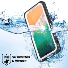 Charger l&#39;image dans la galerie, iPhone XS Max Waterproof Case, Punkcase [Extreme Series] Armor Cover W/ Built In Screen Protector [White] (Color in image: Light Blue)
