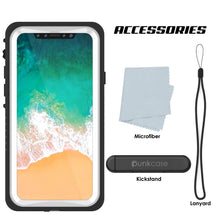 Charger l&#39;image dans la galerie, iPhone XS Max Waterproof Case, Punkcase [Extreme Series] Armor Cover W/ Built In Screen Protector [White] (Color in image: Clear)
