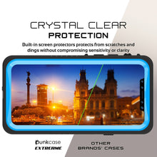 Charger l&#39;image dans la galerie, iPhone XS Max Waterproof Case, Punkcase [Extreme Series] Armor Cover W/ Built In Screen Protector [Light Blue] (Color in image: Black)
