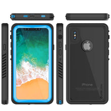 Charger l&#39;image dans la galerie, iPhone XS Max Waterproof Case, Punkcase [Extreme Series] Armor Cover W/ Built In Screen Protector [Light Blue] (Color in image: Teal)
