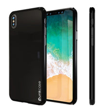 Load image into Gallery viewer, iPhone X Case, Punkcase [Solid Series] Ultra Thin Cover [shockproof] [dirtproof] for Apple iPhone 10 [Jet black] (Color in image: Jet Black)

