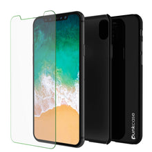 Load image into Gallery viewer, iPhone X Case, Punkcase [Solid Series] Ultra Thin Cover [shockproof] [dirtproof] for Apple iPhone 10 [Jet black] (Color in image: Black)

