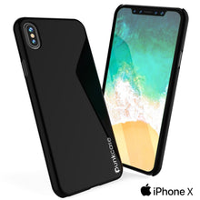 Load image into Gallery viewer, iPhone X Case, Punkcase [Solid Series] Ultra Thin Cover [shockproof] [dirtproof] for Apple iPhone 10 [Jet black] 
