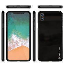 Load image into Gallery viewer, iPhone X Case, Punkcase [Solid Series] Ultra Thin Cover [shockproof] [dirtproof] for Apple iPhone 10 [Jet black] 
