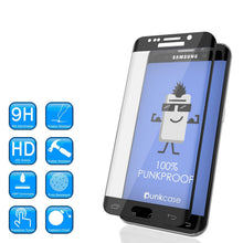 Load image into Gallery viewer, Galaxy S7 Black Screen Protector, Punkcase Glass SHIELD Tempered Glass Protector 0.33mm Thick 9H (Color in image: Silver)
