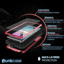 Charger l'image dans la galerie, Note 4 Case, Punkcase® METALLIC Series RED w/ TEMPERED GLASS | Aluminum Frame (Color in image: Gold)
