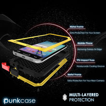 Charger l'image dans la galerie, Galaxy S6 EDGE+ Plus  Case, PUNKcase Metallic Neon Shockproof  Slim Metal Armor Case (Color in image: gold)
