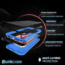 Load image into Gallery viewer, Galaxy S6 Waterproof Case PunkCase StudStar Light Blue Thin 6.6ft Underwater IP68 Shock/Dirt Proof (Color in image: white)
