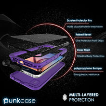 Load image into Gallery viewer, Galaxy S6 Waterproof Case PunkCase StudStar Purple Thin 6.6ft Underwater IP68 Shock/Dirt/Snow Proof (Color in image: white)

