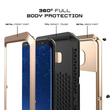 Charger l&#39;image dans la galerie, Galaxy Note 8  Case, PUNKcase Metallic Gold Shockproof  Slim Metal Armor Case (Color in image: silver)
