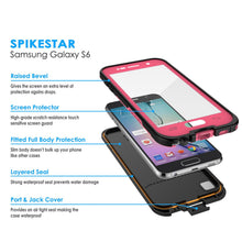 Load image into Gallery viewer, Galaxy S6 Waterproof Case, Punkcase SpikeStar Pink Water/Shock/Dirt/Snow Proof | Lifetime Warranty (Color in image: white)

