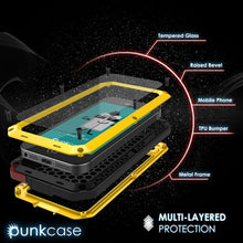 Charger l&#39;image dans la galerie, iPhone SE/5/5s Case, Punkcase® METALLIC Series NEON w/ TEMPERED GLASS | Aluminum Frame (Color in image: Black)
