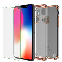 Charger l&#39;image dans la galerie, iPhone X Case, Punkcase [BLAZE SERIES] Protective Cover W/ PunkShield Screen Protector [Shockproof] [Slim Fit] for Apple iPhone 10 [Rosegold] (Color in image: Gold)
