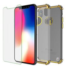 Charger l&#39;image dans la galerie, iPhone X Case, Punkcase [BLAZE SERIES] Protective Cover W/ PunkShield Screen Protector [Shockproof] [Slim Fit] for Apple iPhone 10 [Gold] (Color in image: Red)
