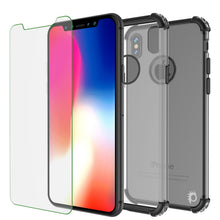 Charger l&#39;image dans la galerie, iPhone X Case, Punkcase [BLAZE SERIES] Protective Cover W/ PunkShield Screen Protector [Shockproof] [Slim Fit] for Apple iPhone 10 [Black] (Color in image: Red)
