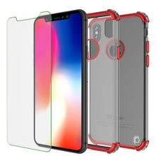 Charger l&#39;image dans la galerie, iPhone X Case, Punkcase [BLAZE SERIES] Protective Cover W/ PunkShield Screen Protector [Shockproof] [Slim Fit] for Apple iPhone 10 [Red] (Color in image: Black)
