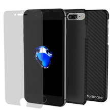 Charger l&#39;image dans la galerie, iPhone 8+ Plus Case - Punkcase CarbonShield Jet Black 
