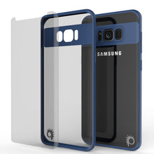 Load image into Gallery viewer, Galaxy S8 Case, Punkcase [MASK Series] [NAVY] Full Body Hybrid Dual Layer TPU Cover W/ Protective PUNKSHIELD Screen Protector (Color in image: black)
