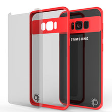 Load image into Gallery viewer, Galaxy S8 Plus Case, Punkcase [MASK Series] [RED] Full Body Hybrid Dual Layer TPU Cover W/ Protective PUNKSHIELD Screen Protector (Color in image: black)
