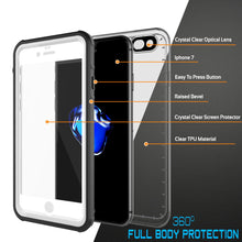 Charger l&#39;image dans la galerie, Crystal Clear Optical Lens Iphone 7 Easy To Press Button Raised Bevel Crystal Clear Screen Protector Clear TPU Material (Color in image: Teal)

