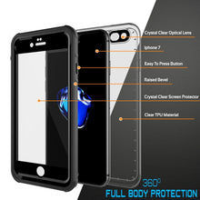 Charger l&#39;image dans la galerie, Apple iPhone SE (4.7&quot;) Waterproof Case, PUNKcase CRYSTAL Black W/ Attached Screen Protector  | Warranty (Color in image: Teal)
