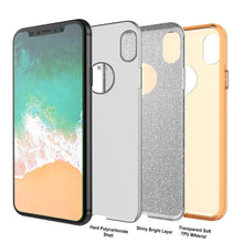 Load image into Gallery viewer, iPhone X Case, Punkcase Galactic 2.0 Series Ultra Slim w/ Tempered Glass Screen Protector | [Gold] (Color in image: pink)
