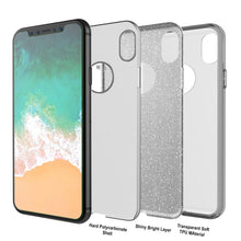 Load image into Gallery viewer, iPhone X Case, Punkcase Galactic 2.0 Series Ultra Slim w/ Tempered Glass Screen Protector | [Silver] (Color in image: gold)
