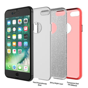 iPhone SE (4.7") Case, Punkcase Galactic 2.0 Series Ultra Slim Protective Armor TPU Cover [Red] (Color in image: silver)