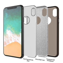 Load image into Gallery viewer, iPhone X Case, Punkcase Galactic 2.0 Series Ultra Slim w/ Tempered Glass Screen Protector | [Black/Grey] (Color in image: red)
