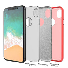 Load image into Gallery viewer, iPhone X Case, Punkcase Galactic 2.0 Series Ultra Slim w/ Tempered Glass Screen Protector | [Red] (Color in image: black/grey)
