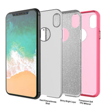 Load image into Gallery viewer, iPhone X Case, Punkcase Galactic 2.0 Series Ultra Slim w/ Tempered Glass Screen Protector | [Pink] (Color in image: silver)
