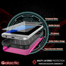 Charger l'image dans la galerie, Galaxy s7 Case PunkCase Galactic Pink Series Slim Protective Armor Soft Cover Case w/ Tempered Glass (Color in image: gold)
