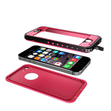 Load image into Gallery viewer, iPhone 5S/5 Waterproof Case, PunkCase StudStar Pink Case Water/Shock/Dirt Proof | Lifetime Warranty (Color in image: white)
