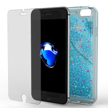 Charger l&#39;image dans la galerie, iPhone SE (4.7&quot;) Case, PunkCase LIQUID Teal Series, Protective Dual Layer Floating Glitter Cover (Color in image: green)
