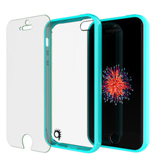 Load image into Gallery viewer, iPhone SE/5S/5 Case Punkcase® LUCID 2.0 Teal Series w/ PUNK SHIELD Screen Protector | Ultra Fit (Color in image: clear)
