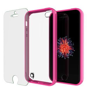 iPhone SE/5S/5 Case Punkcase® LUCID 2.0 Pink Series w/ PUNK SHIELD Screen Protector | Ultra Fit (Color in image: clear)