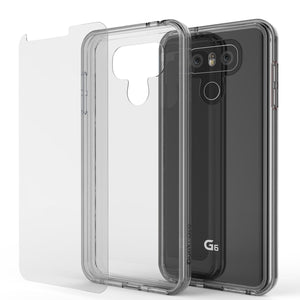 LG G6 Case Punkcase® LUCID 2.0 Clear Series w/ PUNK SHIELD Screen Protector | Ultra Fit (Color in image: black)