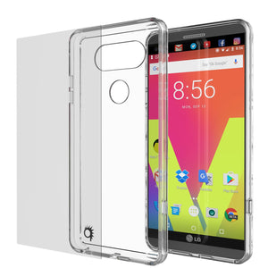 LG v20 Case Punkcase® LUCID 2.0 Clear Series w/ PUNK SHIELD Glass Screen Protector | Ultra Fit (Color in image: black)