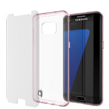 Load image into Gallery viewer, S7 Edge Case Punkcase® LUCID 2.0 Crystal Pink Series w/ PUNK SHIELD Screen Protector | Ultra Fit (Color in image: crystal pink)
