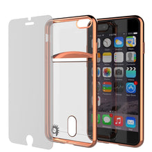 Load image into Gallery viewer, iPhone SE (4.7&quot;) Case, PUNKCASE® LUCID Rose Gold Series | Card Slot | SHIELD Screen Protector | Ultra fit (Color in image: Gold)
