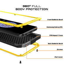 Charger l'image dans la galerie, Galaxy S9 Plus Metal Case, Heavy Duty Military Grade Rugged Armor Cover [shock proof] Hybrid Full Body Hard Aluminum &amp; TPU Design [non slip] W/ Prime Drop Protection for Samsung Galaxy S9 Plus [Neon] (Color in image: Silver)
