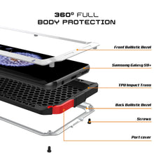 Charger l'image dans la galerie, Galaxy S9 Plus Metal Case, Heavy Duty Military Grade Rugged Armor Cover [shock proof] Hybrid Full Body Hard Aluminum &amp; TPU Design [non slip] W/ Prime Drop Protection for Samsung Galaxy S9 Plus [White] (Color in image: Silver)
