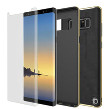 Load image into Gallery viewer, Galaxy Note 8 Case, PunkCase [Stealth Series] Hybrid 3-Piece Shockproof Dual Layer Cover [Non-Slip] [Soft TPU + PC Bumper] with PUNKSHIELD Screen Protector for Samsung Note 8 [Gold] (Color in image: Navy Blue)
