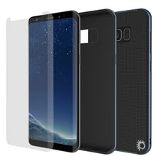 Load image into Gallery viewer, Galaxy S8 PLUS Case, PunkCase [Stealth Series] Hybrid 3-Piece Shockproof Dual Layer Cover [Non-Slip] [Soft TPU + PC Bumper] with PUNKSHIELD Screen Protector for Samsung S8+ [Navy Blue] (Color in image: Teal)
