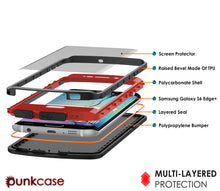 Load image into Gallery viewer, Galaxy s6 EDGE Plus Waterproof Case, Punkcase StudStar Red Water/Shock Proof | Lifetime Warranty (Color in image: light blue)
